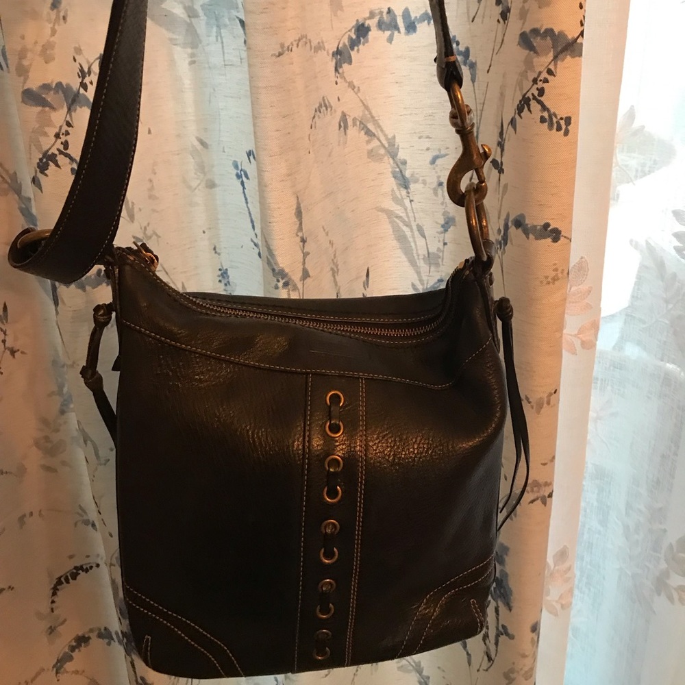 Coach grain leather shoulder/Crossbody bag